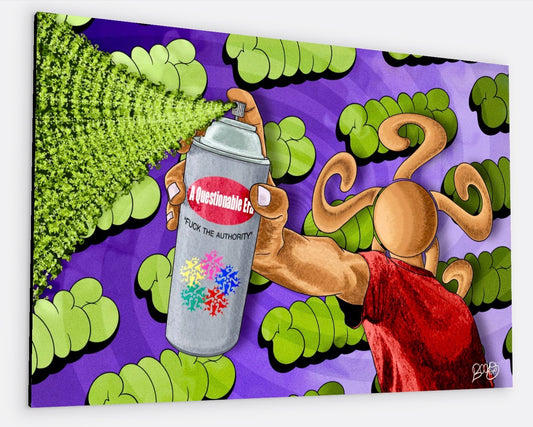“FUCK THE AUTHORITY” CANVAS